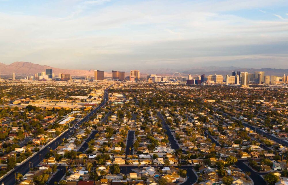 Panoramic View of Las Vegas Nevada