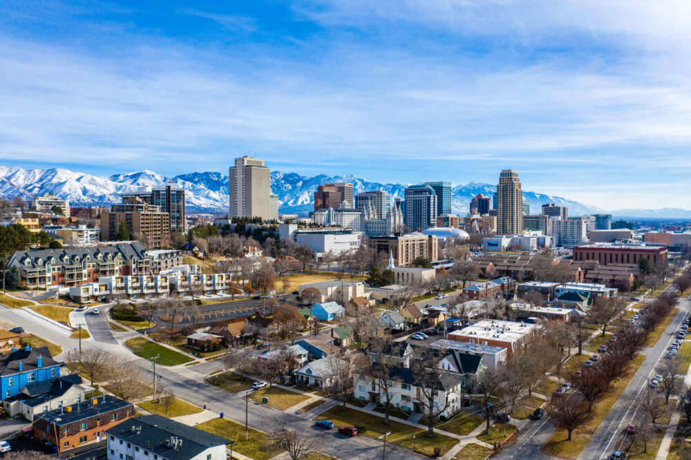 A view of Salt Lake City, Utah